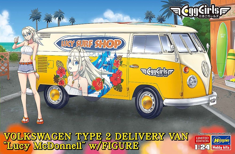 Zdjęcie Volkswagen Type 2 Delivery Van "Lucy McDonnell" z figurką 1:24 Hasegawa SP658