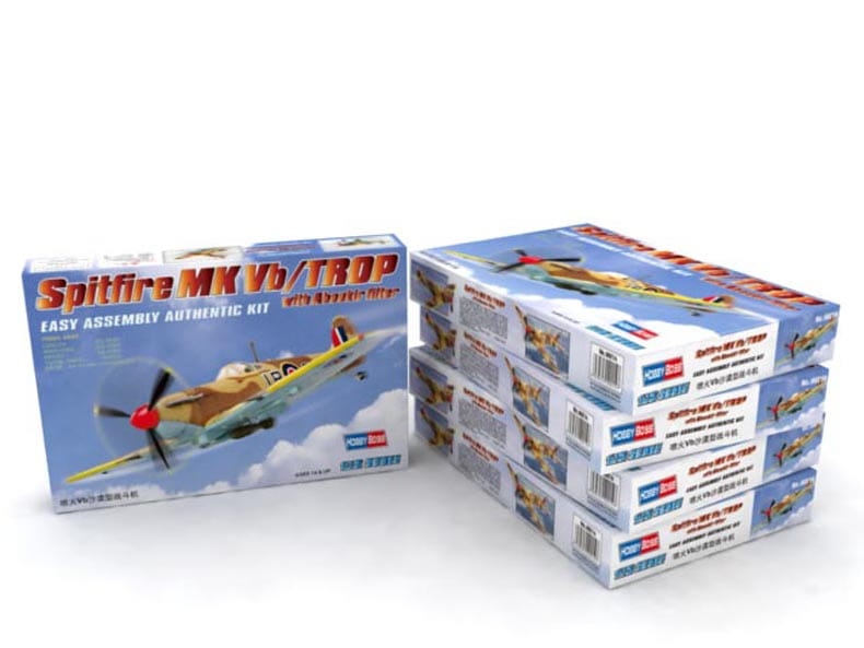 Zdjęcie dodatkowe produktu Spitfire MK.Vb TROP 1:72 Hobby Boss 80214