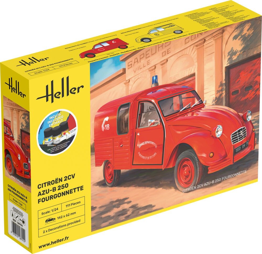 Zdjęcie Citroën 2CV AZU-B 250 Fourgonnette 1:24 Heller 58701