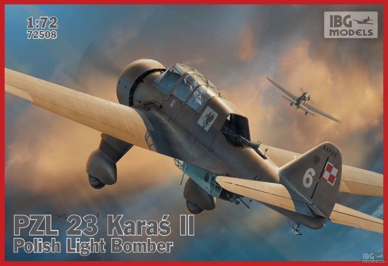 Zdjęcie główne produktu PZL 23B Karaś II 1:72 IBG 72508