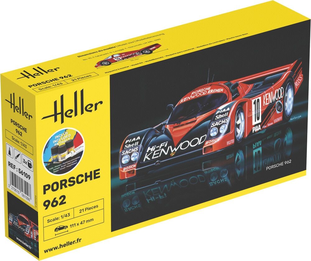 Zdjęcie Porsche 962 1:43 Heller 56109 STARTER KIT
