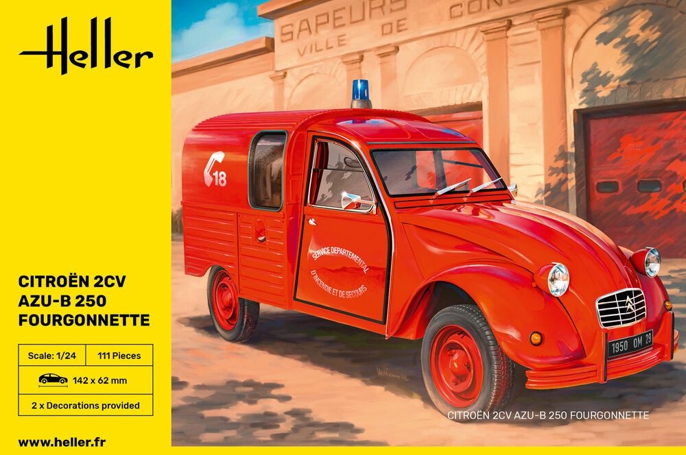 Zdjęcie Citroen 2CV AZU-B 250 Fourgonnette 1:24 Heller 82701