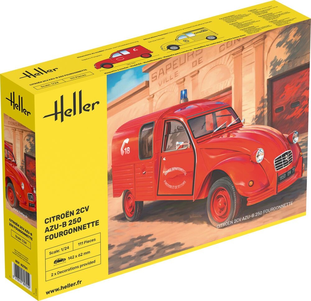 Zdjęcie Citroen 2CV AZU-B 250 Fourgonnette 1:24 Heller 82701