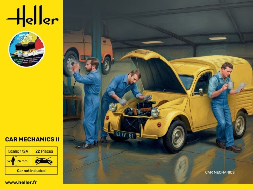 Mechanicy samochodowi II 1:24 Heller 58756 STARTER KIT