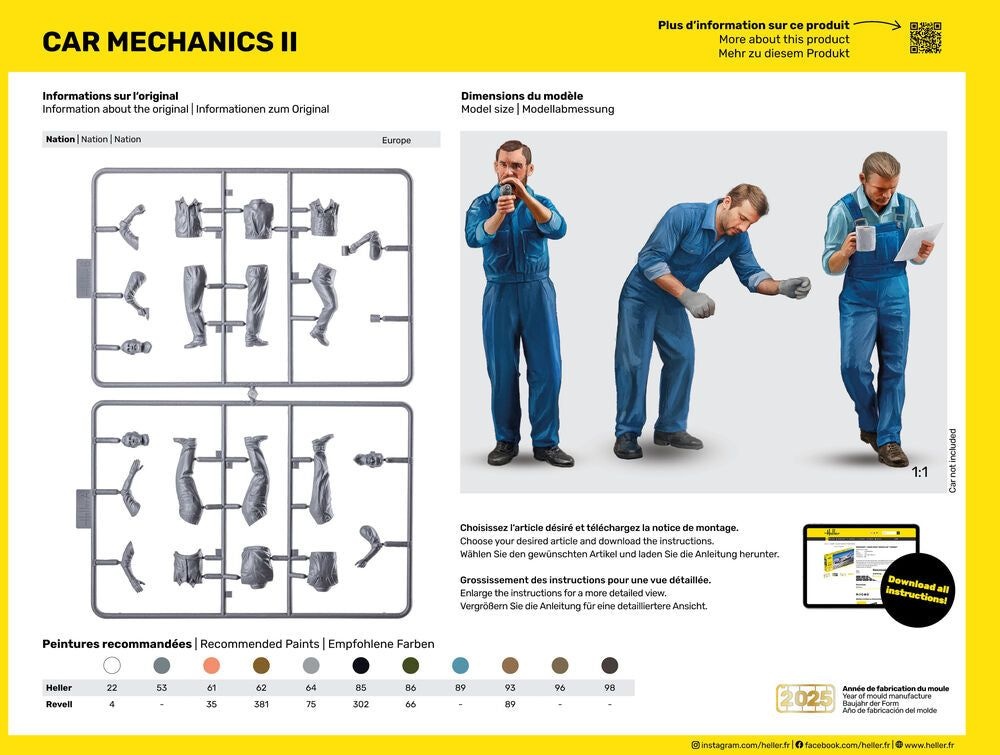 Zdjęcie Mechanicy samochodowi II 1:24 Heller 58756 STARTER KIT