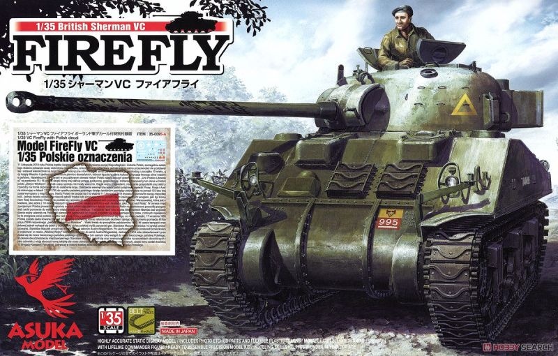 Zdjęcie Sherman VC Firefly (polskie oznaczenia) 1:35 Asuka 35-009SA