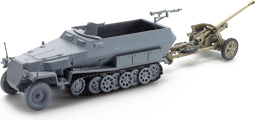 Zdjęcie Niemieckie działo przeciwpancerne 5 cm Pak38 z obsługą 1:35 Tamiya 35392