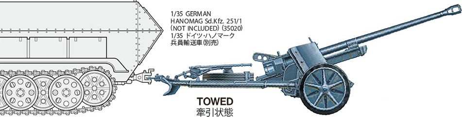 Zdjęcie Niemieckie działo przeciwpancerne 5 cm Pak38 z obsługą 1:35 Tamiya 35392