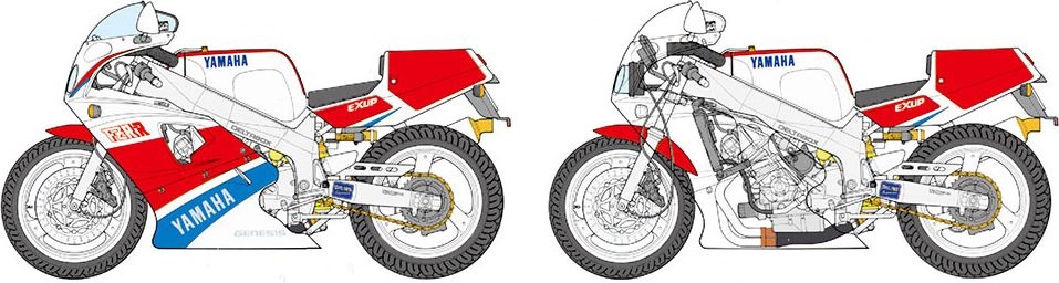 Zdjęcie Yamaha FZR750R (OW01) 1:12 Tamiya 14058