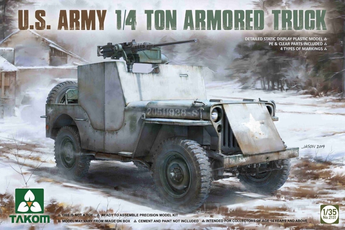 Zdjęcie U.S. Army 1/4 ton armored truck 1:35 Takom 2131