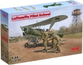Zdjęcie Henschel Hs-123A (późny) z załogą Szkoła Pilotów Luftwaffe 1:32 ICM 32017