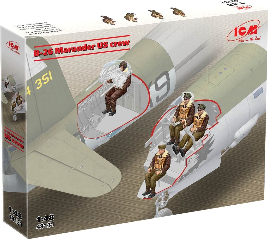 Zdjęcie Załoga amerykańskiego B-26 Marauder 1:48 ICM 48131