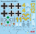Zdjęcie Messerschmitt Bf 109F-4 z niemieckim personelem naziemnym 1:48 ICM 48805