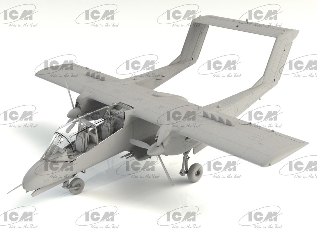 Zdjęcie Vietnam USAF Airfield (Cessna O-2A, OV-10A Bronco, US Pilots and Ground Personnel) 1:48 ICM DS4803