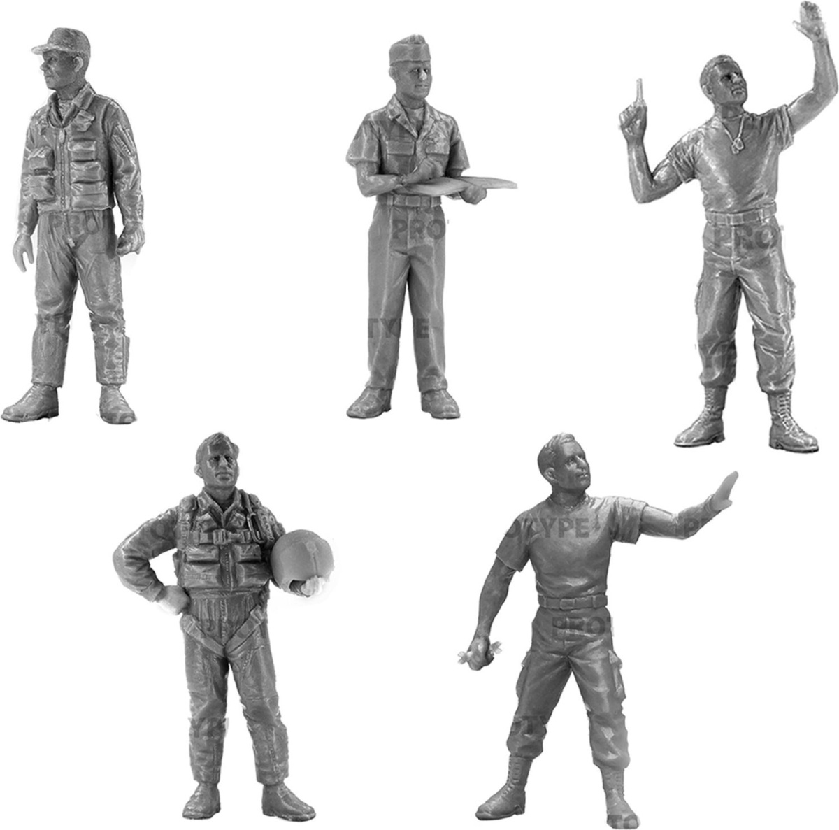 Zdjęcie Vietnam USAF Airfield (Cessna O-2A, OV-10A Bronco, US Pilots and Ground Personnel) 1:48 ICM DS4803