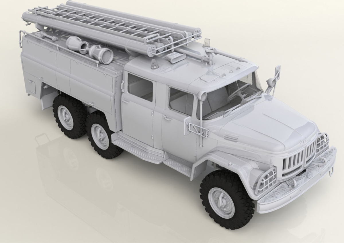 Zdjęcie Czarnobyl set 2 "Strażacy" (wóz strażacki AC-40-137A, 4 figurki i diorama) 1:35 ICM 35902