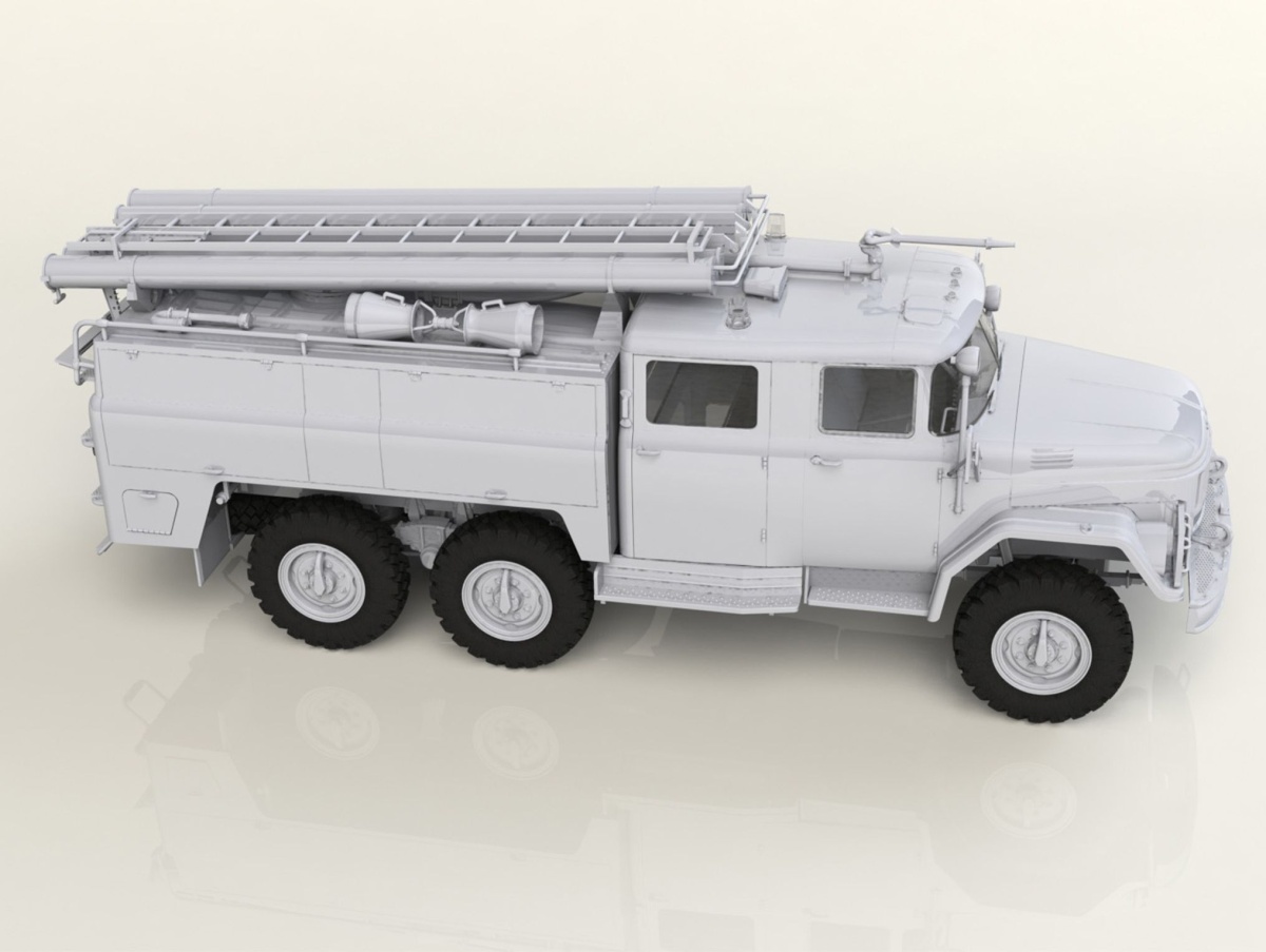 Zdjęcie Czarnobyl set 2 "Strażacy" (wóz strażacki AC-40-137A, 4 figurki i diorama) 1:35 ICM 35902