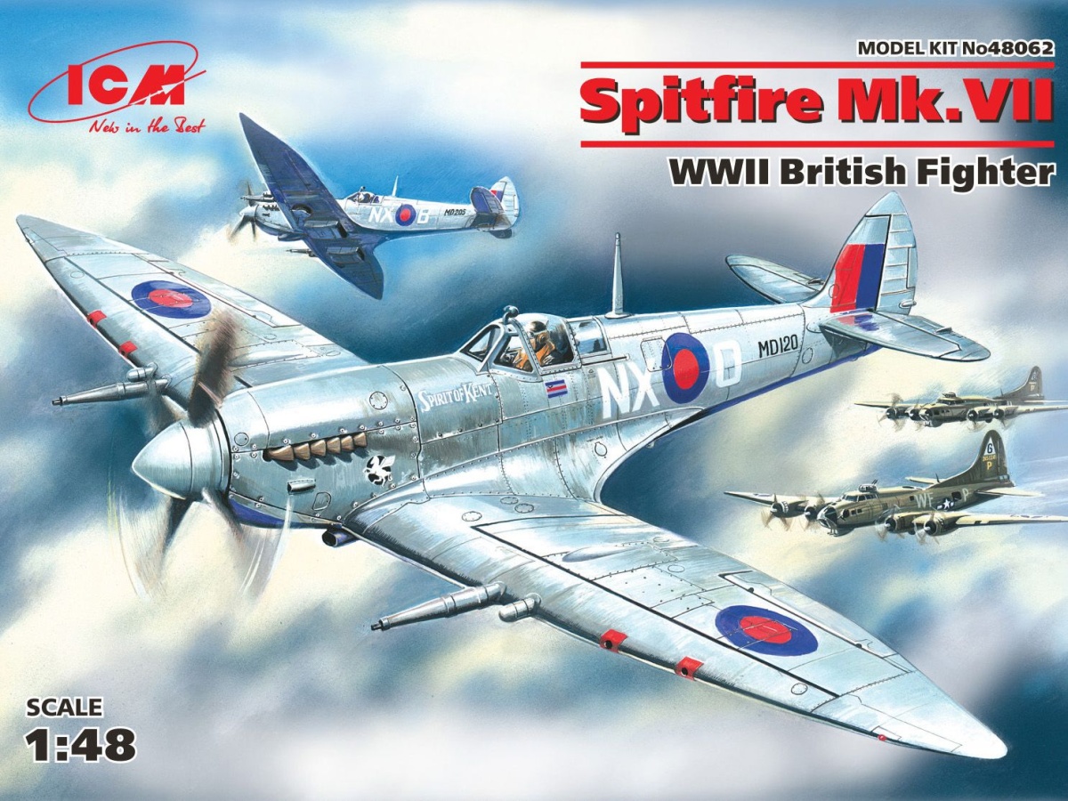 Zdjęcie Spitfire Mk VII 1:48 ICM 48062