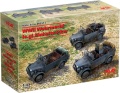 Zdjęcie WWII Wehrmacht le.gl.Einheitz-Pkw (Kfz.1, Kfz.2, Kfz.4) 1:35 ICM DS3513