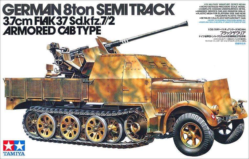 Zdjęcie Sd.Kfz.7/2 3.7cm Flak 37 1:35 Tamiya 35144