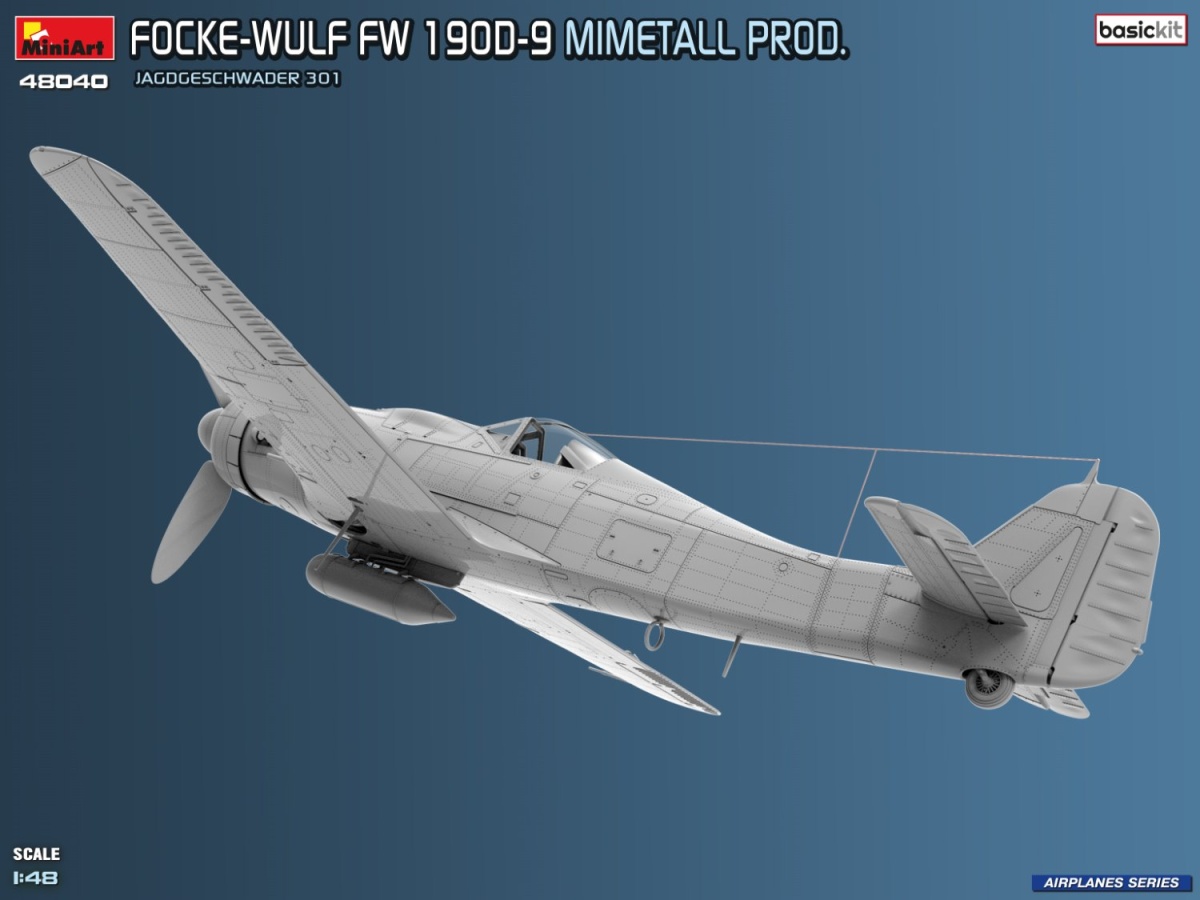 Zdjęcie Focke-Wulf Fw 190D-9 Mimetall Prod. 1:48 MiniArt 48040