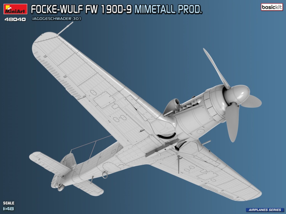 Zdjęcie Focke-Wulf Fw 190D-9 Mimetall Prod. 1:48 MiniArt 48040