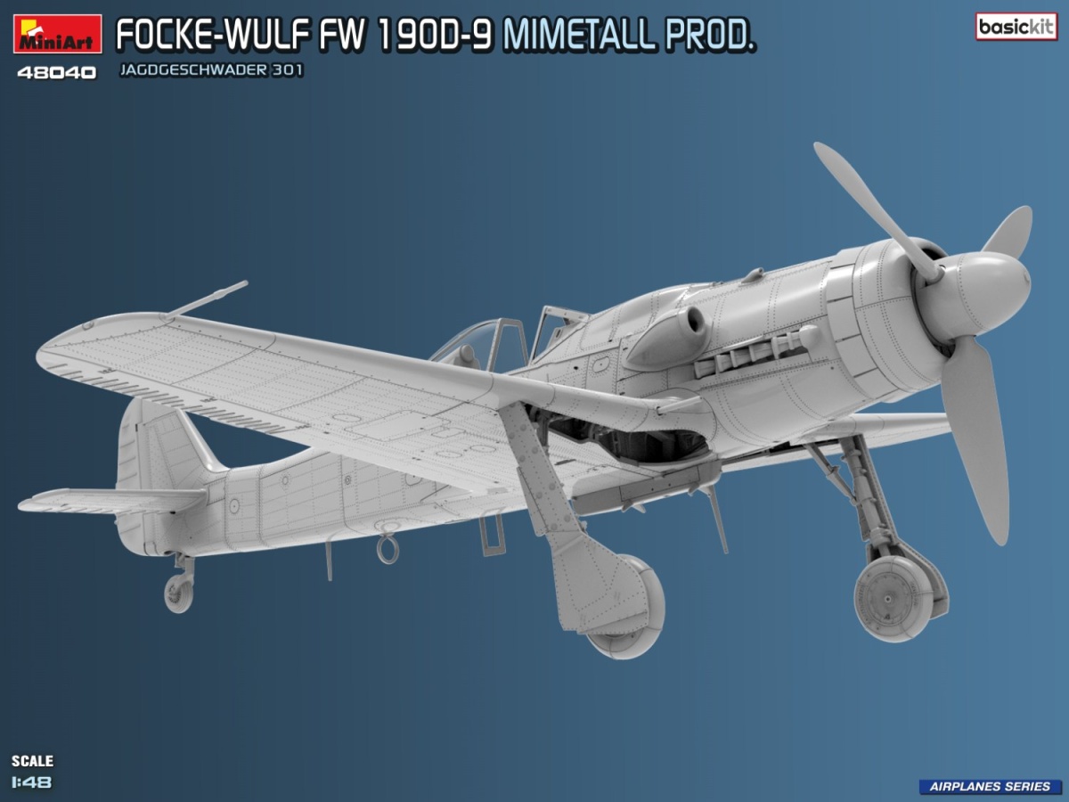 Zdjęcie Focke-Wulf Fw 190D-9 Mimetall Prod. 1:48 MiniArt 48040