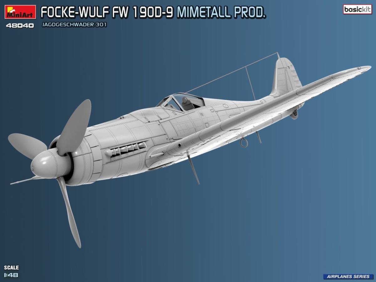 Zdjęcie Focke-Wulf Fw 190D-9 Mimetall Prod. 1:48 MiniArt 48040