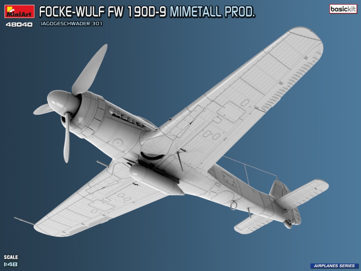 Zdjęcie Focke-Wulf Fw 190D-9 Mimetall Prod. 1:48 MiniArt 48040