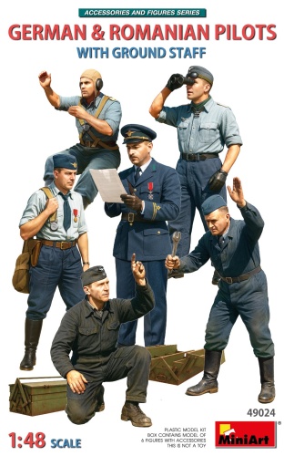 Niemieccy i rumuńscy piloci z personelem naziemnym 1:48 MiniArt 49024