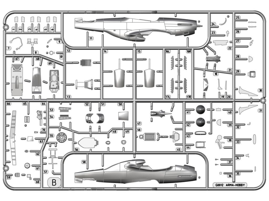 Zdjęcie P-51K Mustang 1:72 Arma Hobby 70071