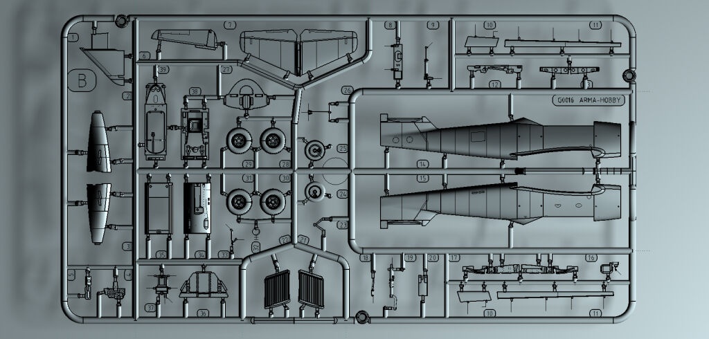Zdjęcie Messerschmitt Me 262 A-1a 1:72 Arma Hobby 70083