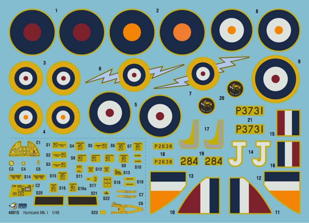 Zdjęcie Hurricane Mk I Trop 1:48 Arma Hobby 40016