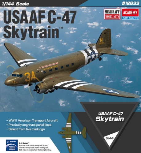 USAAF C-47 Skytrain 1:144 Academy 12633