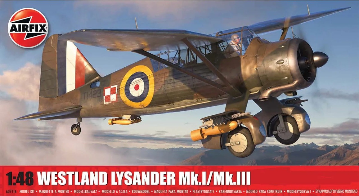 Zdjęcie Westland Lysander Mk.I/Mk.III 1:48 Airfix 07116