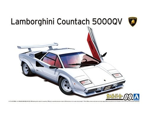 Lamborghini Countach 5000QV '85 1:24 Aoshima 059456