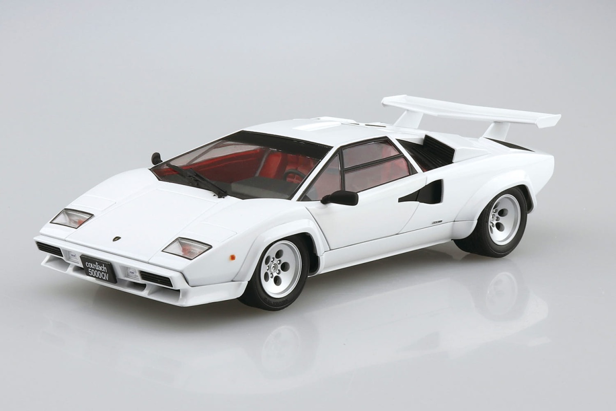 Zdjęcie dodatkowe produktu Lamborghini Countach 5000QV '85 1:24 Aoshima 059456