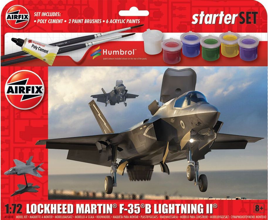 Zdjęcie Lockheed Martin F-35B Lightning II Starter Set 1:72 Airfix 55010