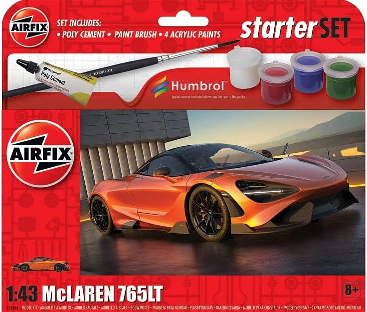 Zdjęcie McLaren 765LT Starter Set 1:43 Airfix 55006