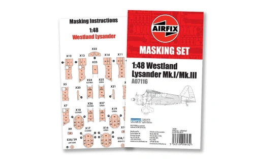 Zestaw maskujący dla Westland Lysander Mk.I / Mk.III 1:48 Airfix 65008