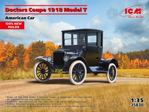 Doctors Coupe 1918 Model T 1:35 ICM 35830