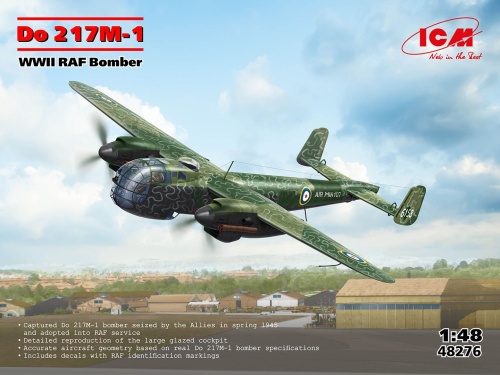 Dornier Do 217M-1 WWII RAF Bomber 1:48 ICM 48276
