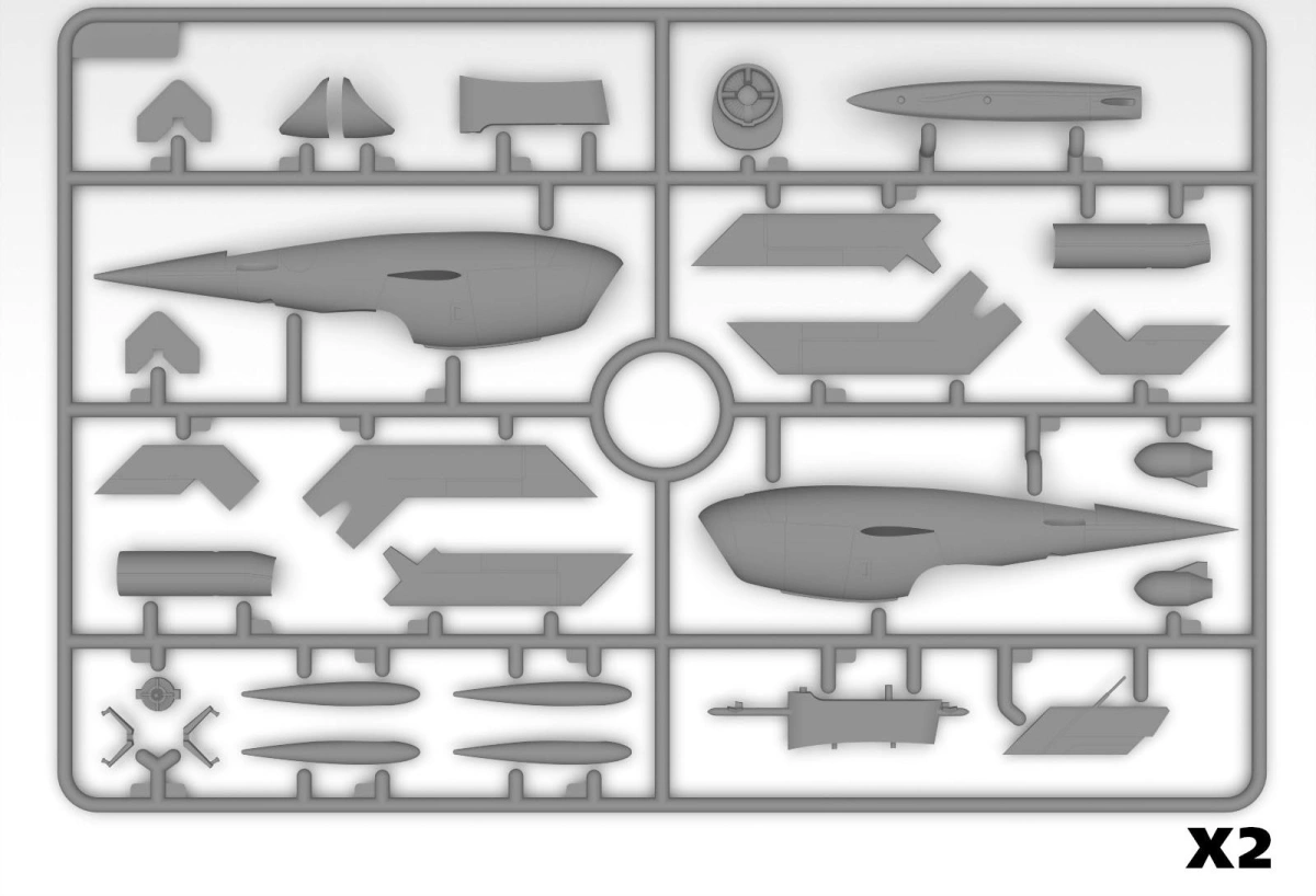 Zdjęcie Q-2A (KDA-1) Firebee US Drone 1:48 ICM 48402