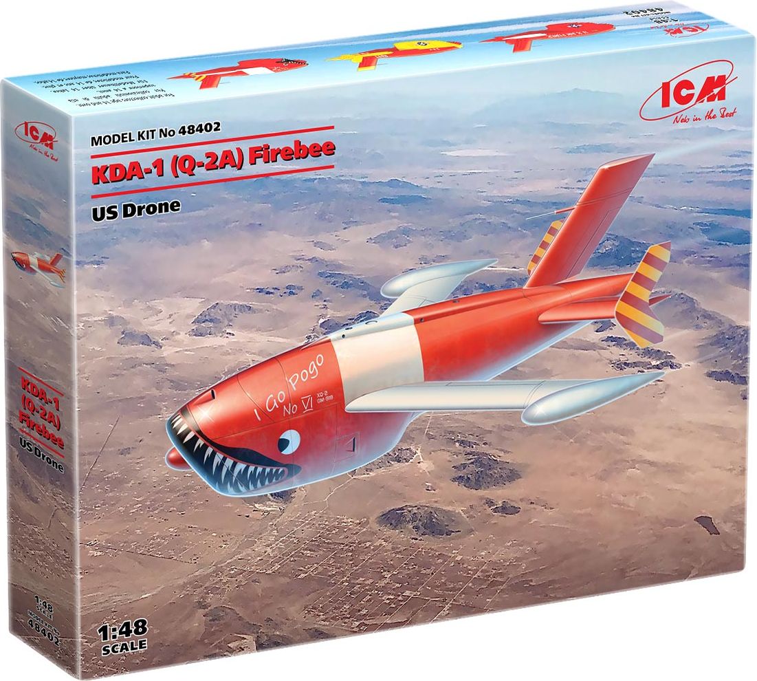Zdjęcie Q-2A (KDA-1) Firebee US Drone 1:48 ICM 48402
