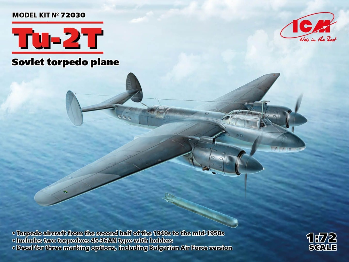 Zdjęcie Tu-2T radziecki samolot torpedowy 1:72 ICM 72030