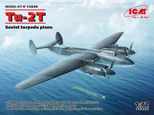 Tu-2T radziecki samolot torpedowy 1:72 ICM 72030