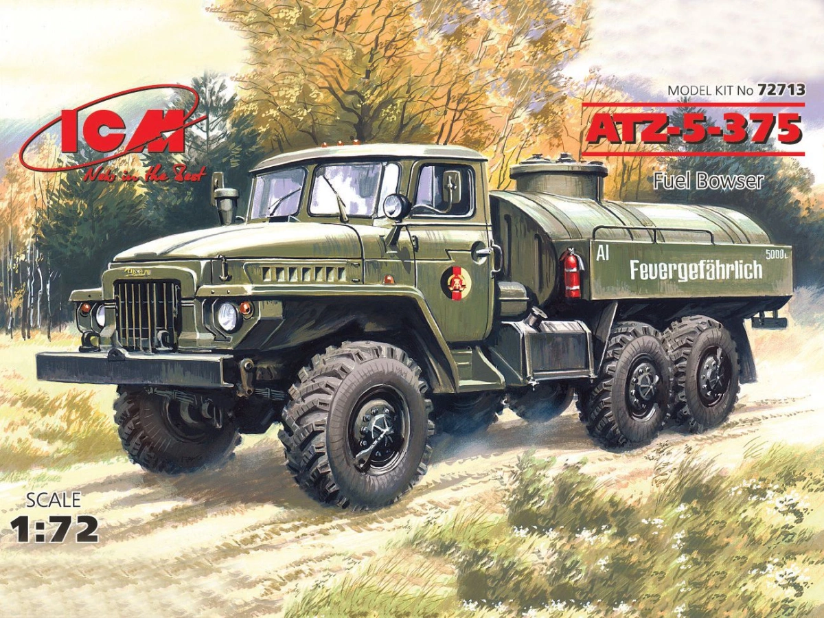 Zdjęcie ATZ-5-375 Cysterna paliwowa 1:72 ICM 72713