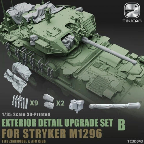 Stryker M1296 zestaw detali zewnętrznych B 1:35 Toucan TC3D043