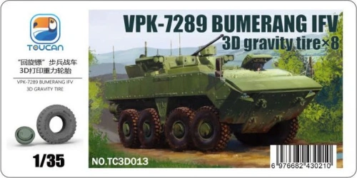 VPK-7289 Bumerang IFV - Opony grawitacyjne (8 szt.) 1:35 Zimi Model TC3D013
