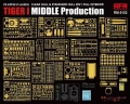 Zdjęcie Tiger I Mid Production z pełnym wnętrzem, przezroczystymi elementami i ruchomymi gąsienicami 1:35 Rye Field Model 5152